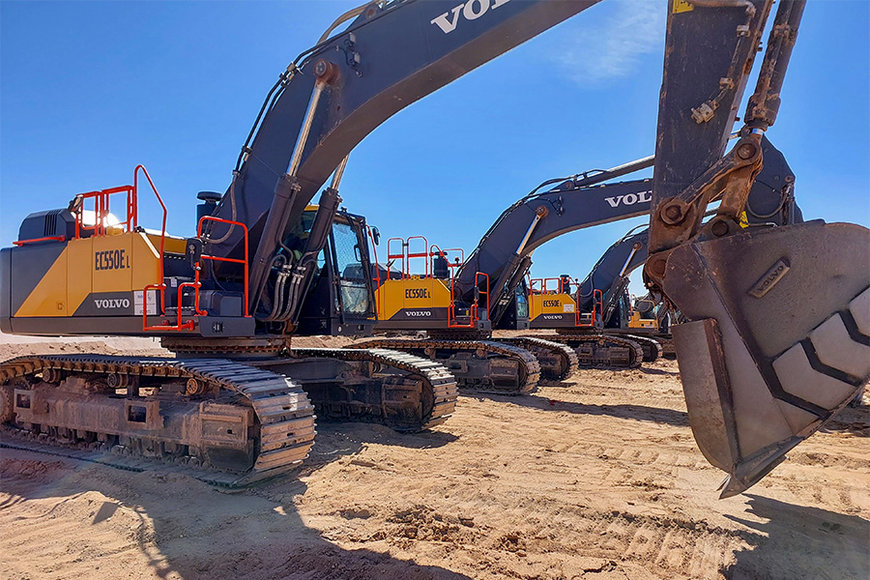First Volvo EC550E excavators in Middle East live up to expectations